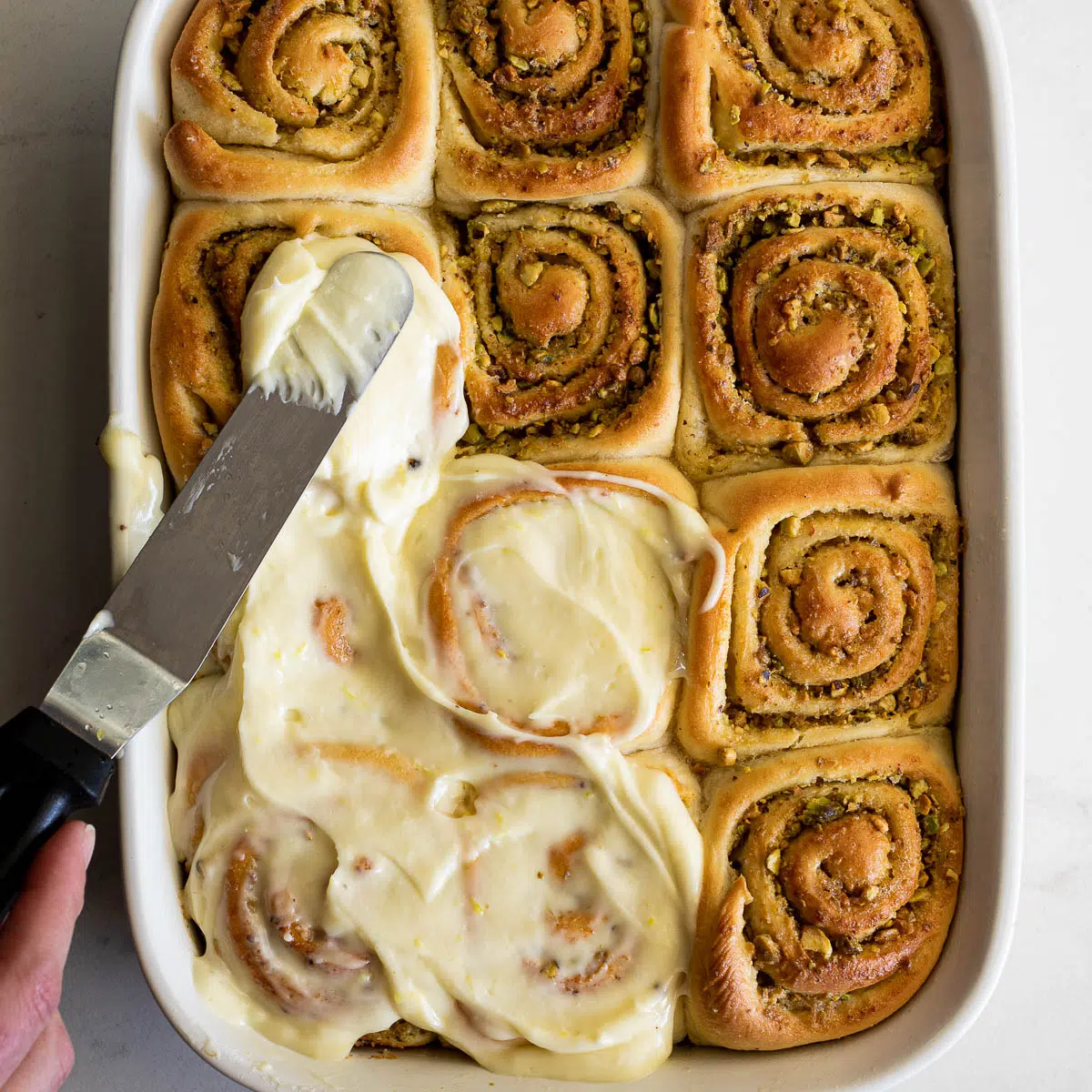 Pistachio Lemon Sticky Buns