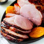 Orange Brown Sugar Glazed Ham