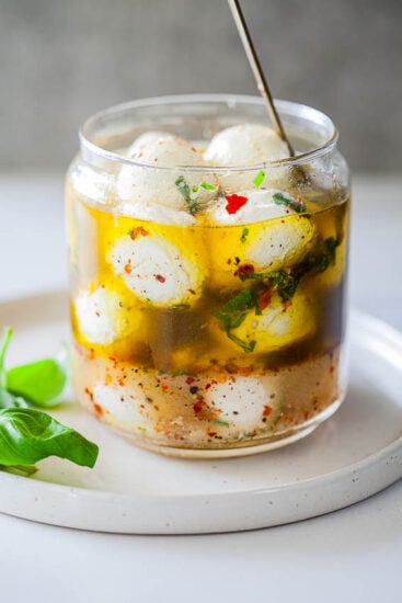 Easy Marinated Mozzarella Balls