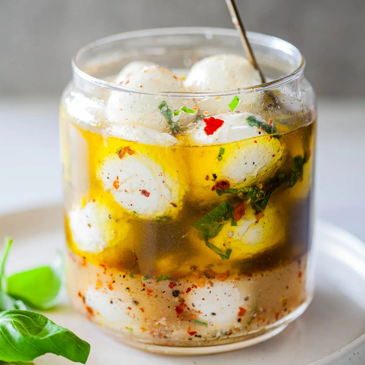 Easy Marinated Mozzarella Balls