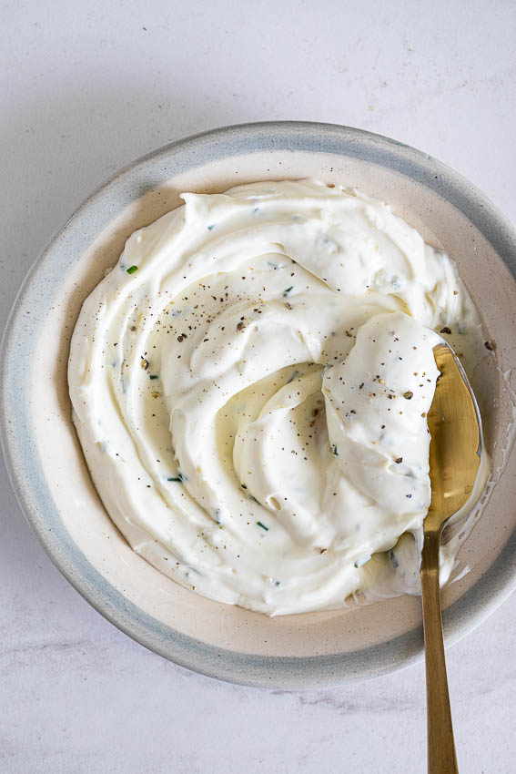 Whipped goat's cheese