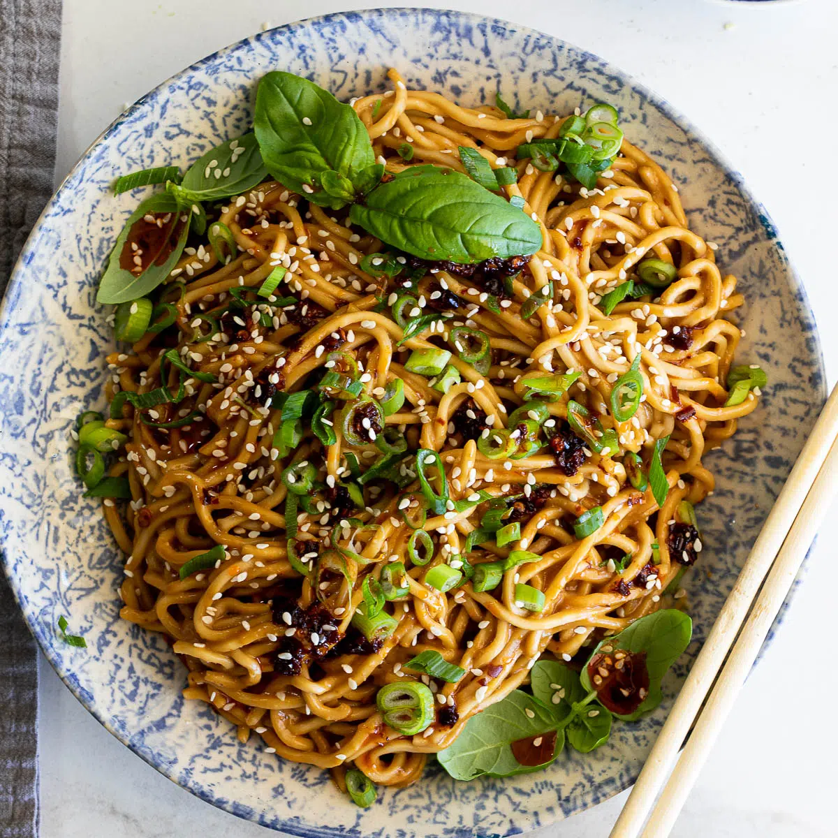 20-minute peanut noodles