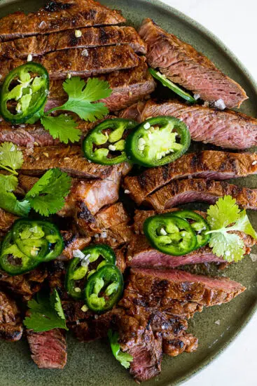 Easy Chipotle Steak with Corn Slaw