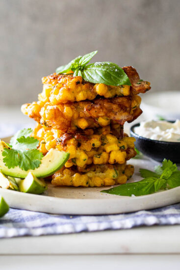 Crispy Bacon Corn Fritters