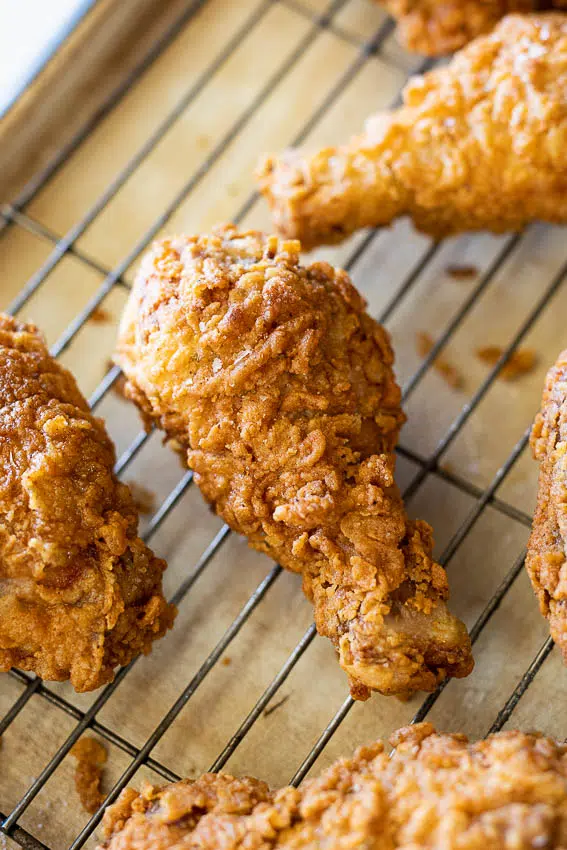 Crispy juicy fried chicken