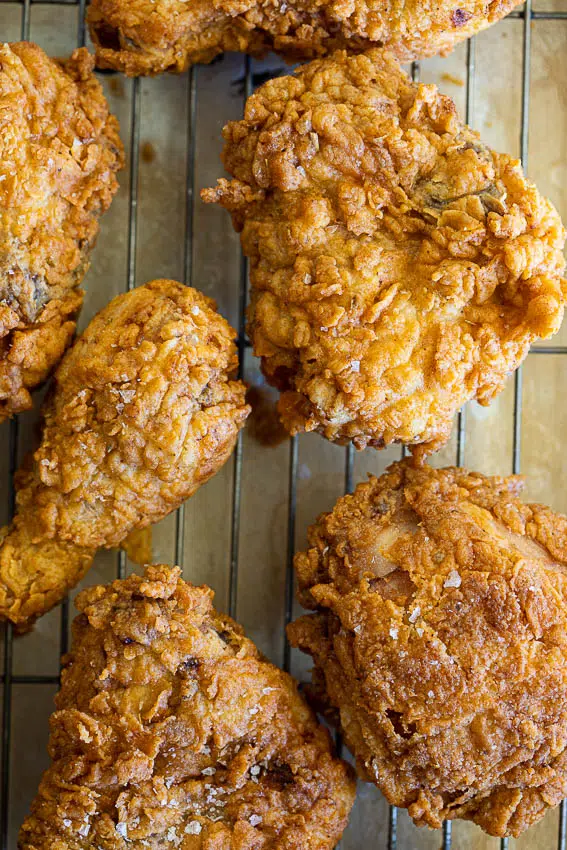 Crispy juicy fried chicken