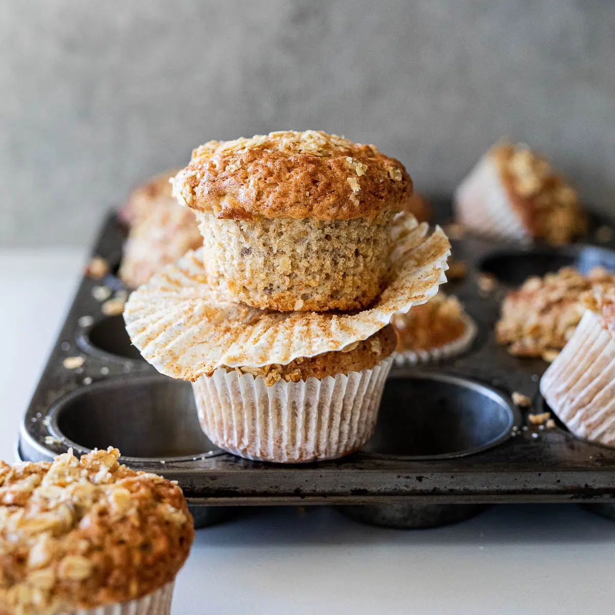 Oatmeal Banana Nut muffins