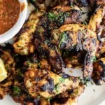 Harissa grilled chicken wings