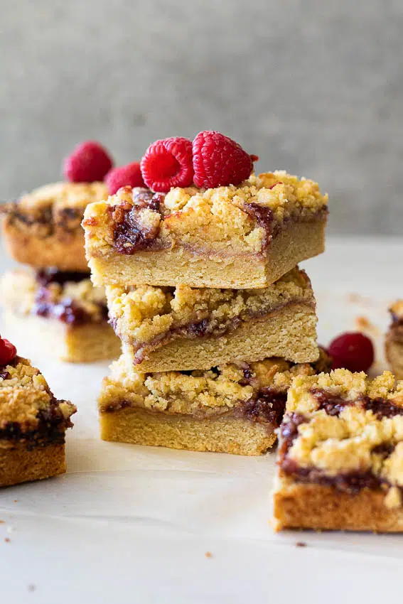 Raspberry Peanut Butter Bars