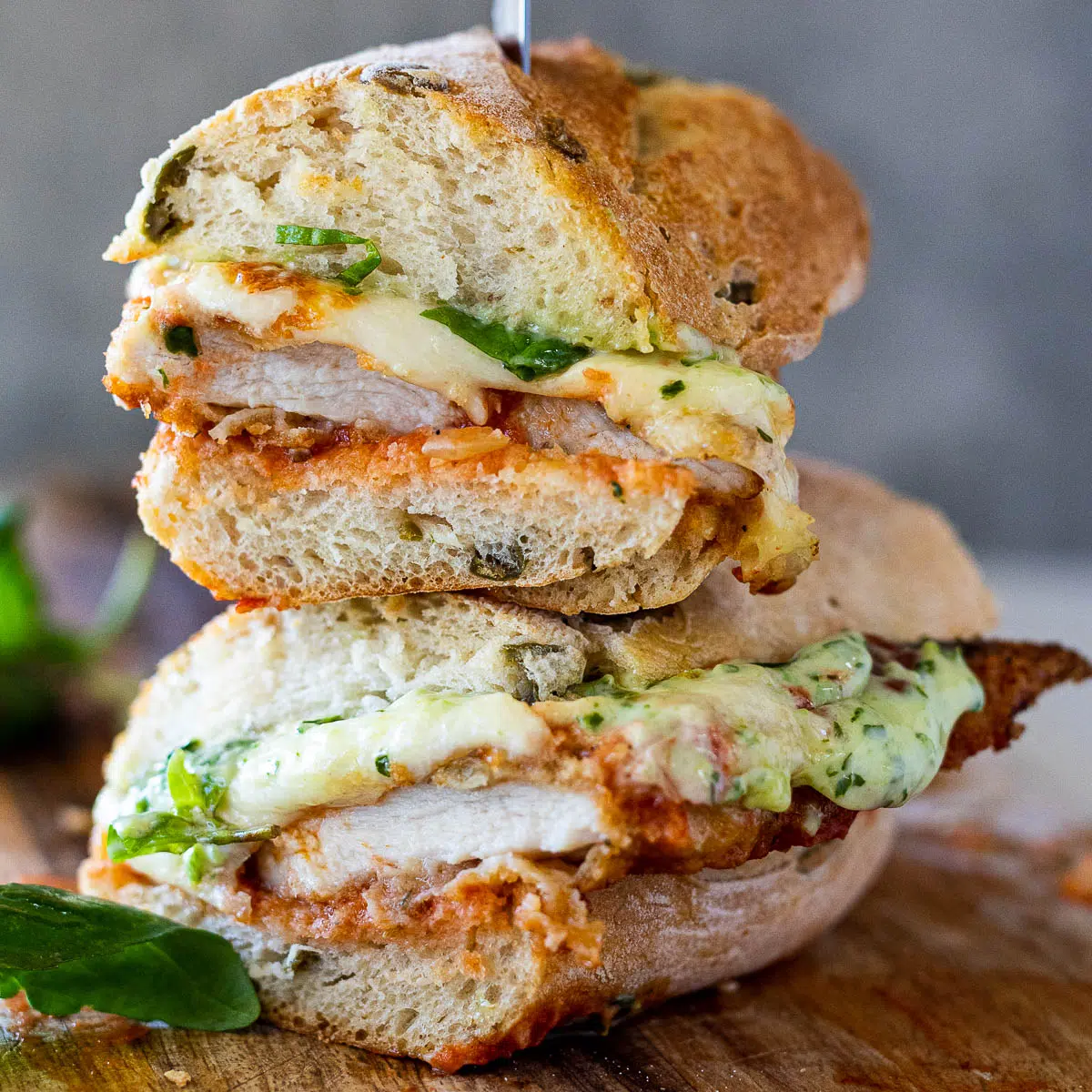 Chicken parmesan sandwich