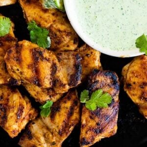 Grilled Peruvian Chicken and rice bowls with Green Sauce - 80