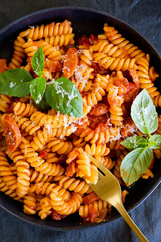 Tomato Chorizo Pasta