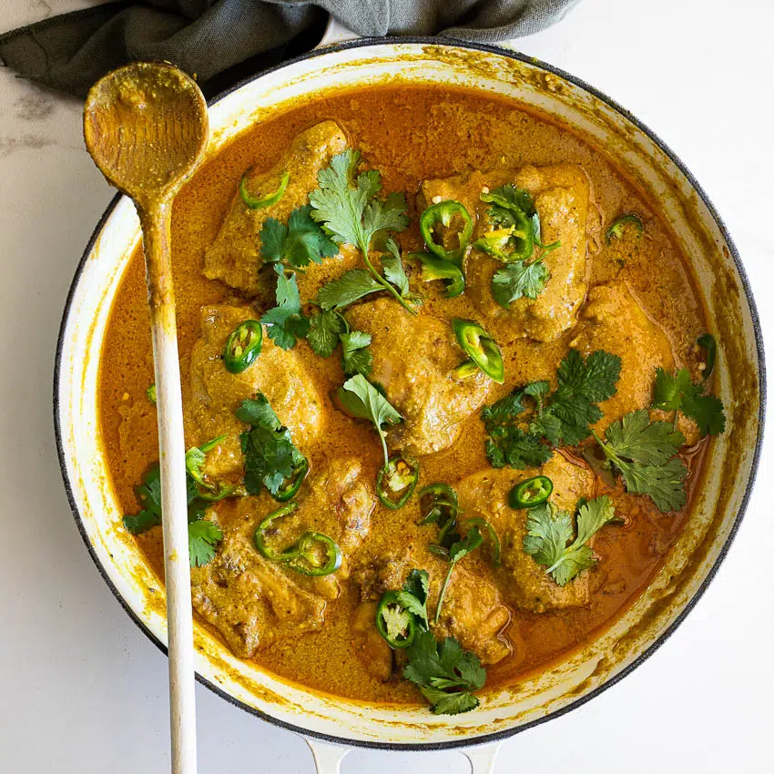 Chicken korma thighs