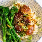 Honey Sriracha chicken meatballs