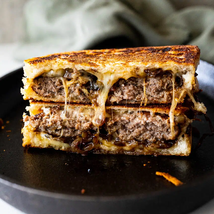 Easy cheesy patty melt