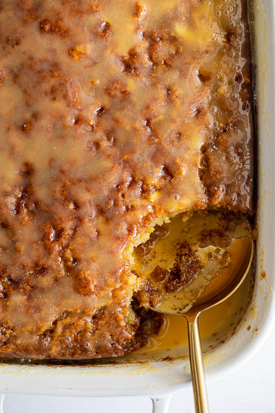 Salted Caramel Apple Pudding Cake