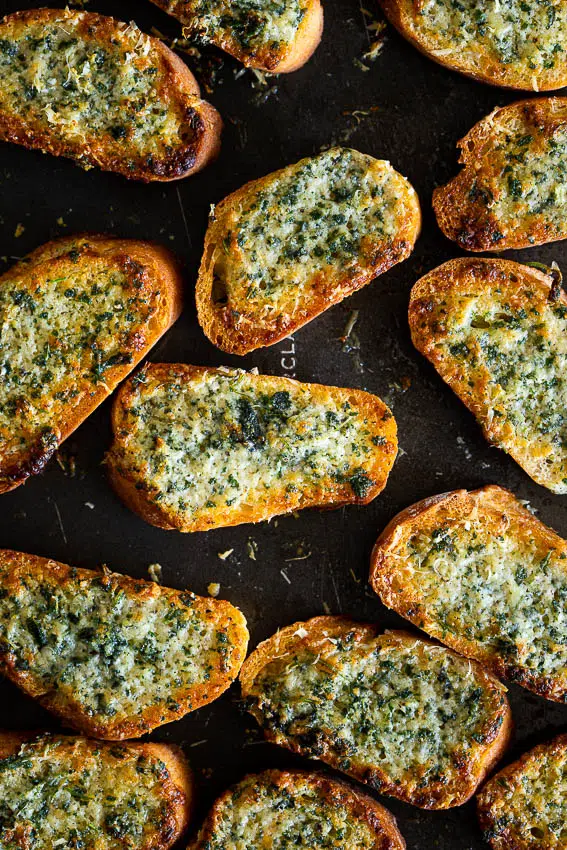 Sage Parmesan toasts