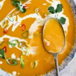 Spicy Miso Coconut Pumpkin Soup