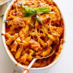 Cheese and tomato pasta bake