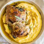 Rosemary Chicken with Cacio e Pepe Polenta