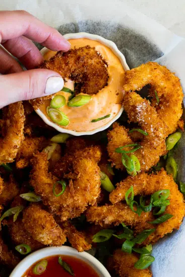 Easy Crispy Coconut Shrimp with Bang Bang Sauce