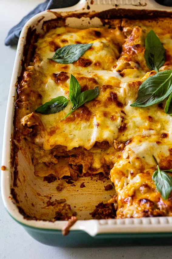 Three Cheese Lasagna