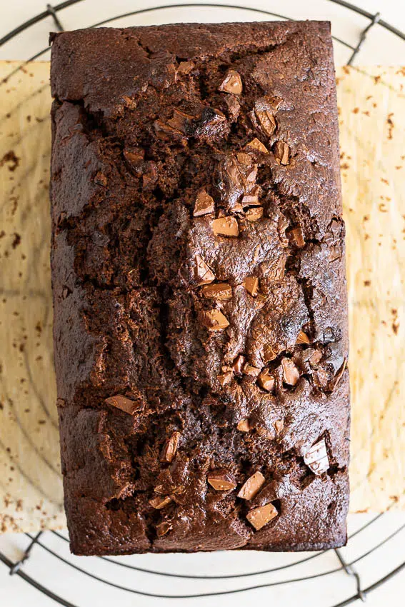 Healthy Double Chocolate Banana Bread