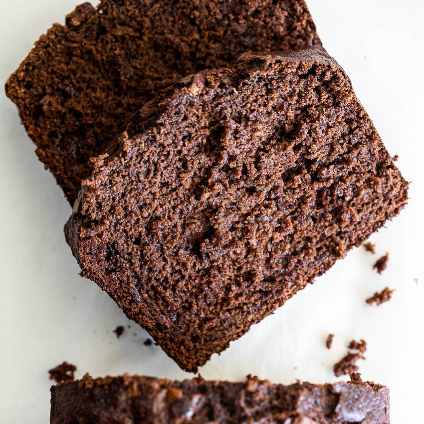 Flourless double chocolate banana bread