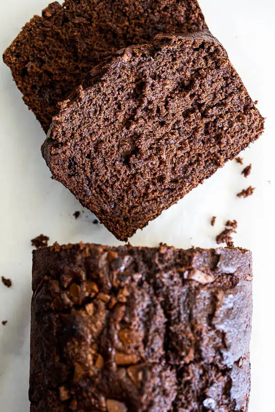 Healthy Double Chocolate Banana Bread