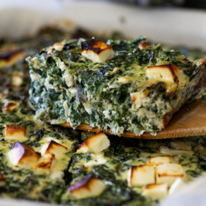 Low carb spinach bake