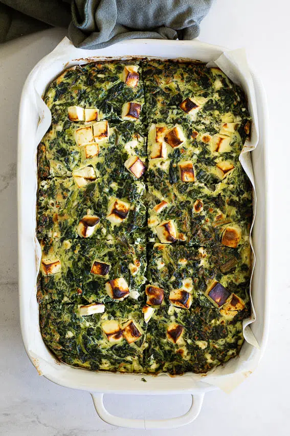 Low carb spinach bake