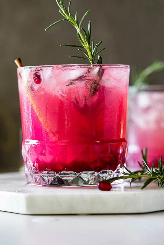Pomegranate pear spritz