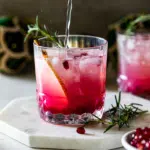 Pomegranate pear spritz