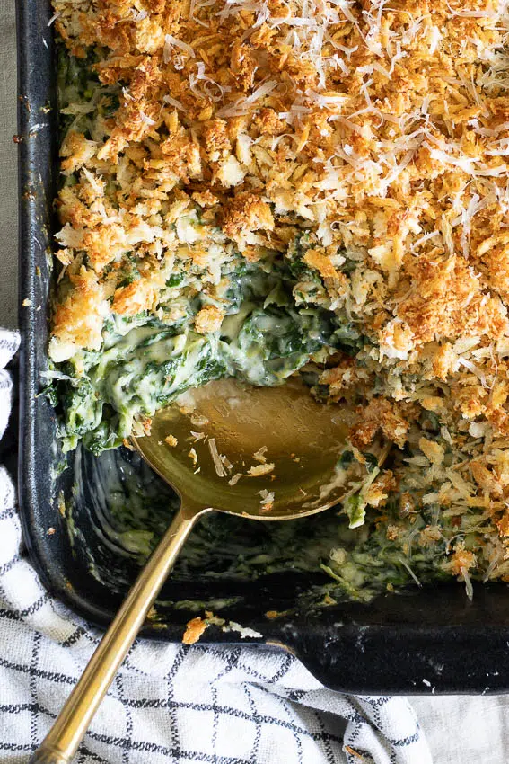 Creamy Spinach Gratin