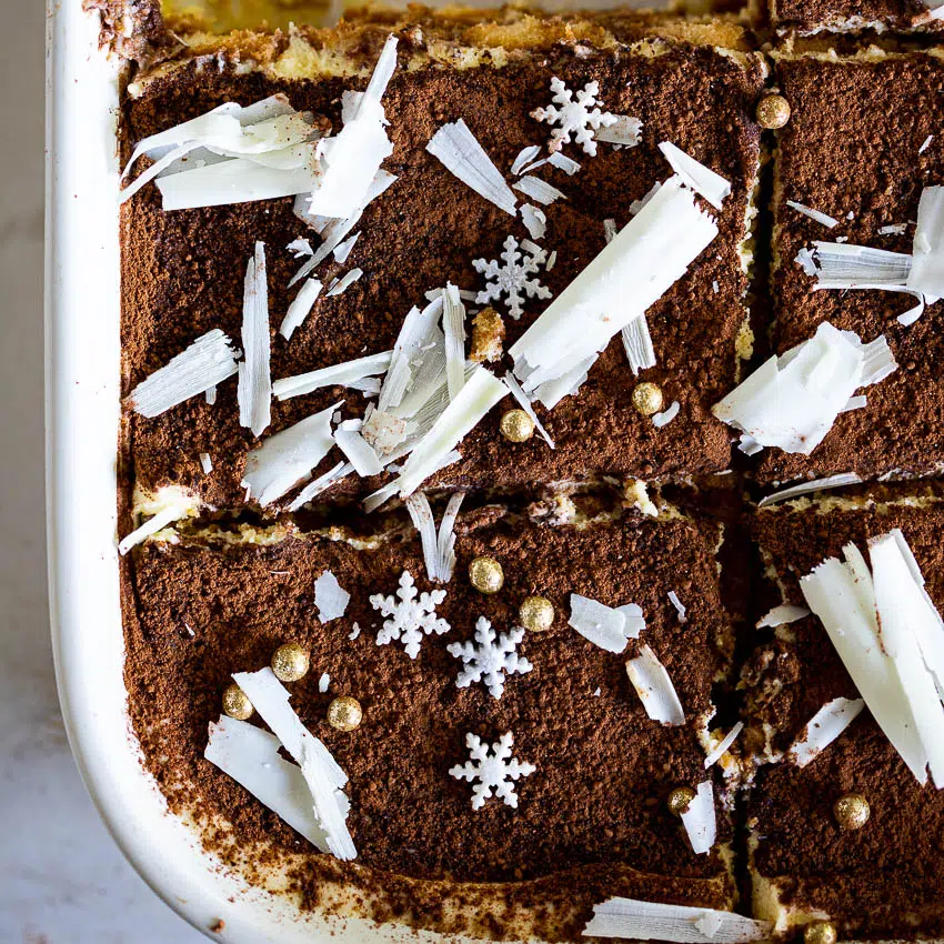 White chocolate tiramisu