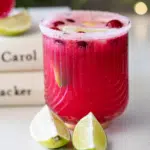 Cranberry margaritas