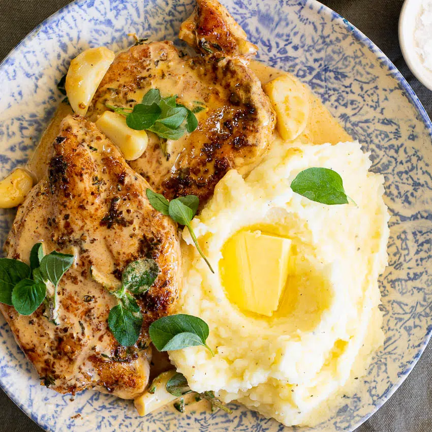 Creamy garlic chicken