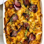 French onion pasta bake