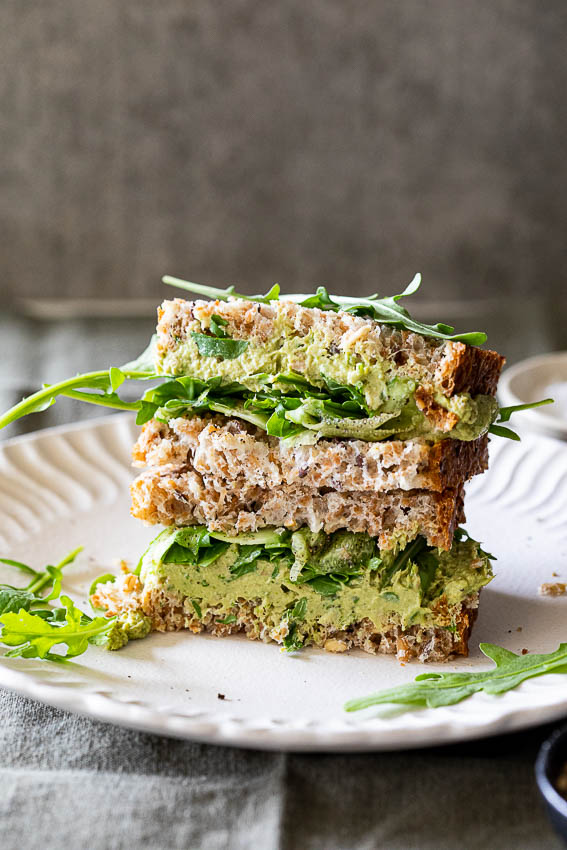 Healthy Green Goddess Tuna Sandwich