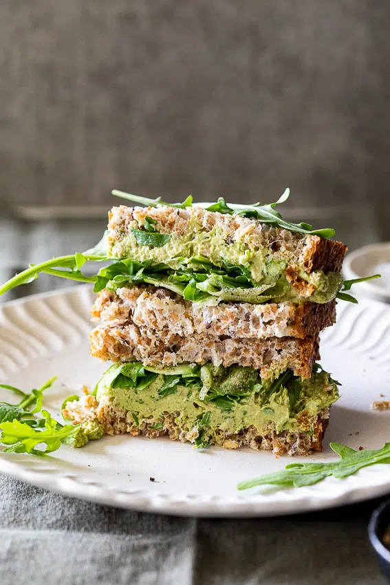 Healthy Green Goddess Tuna Sandwich