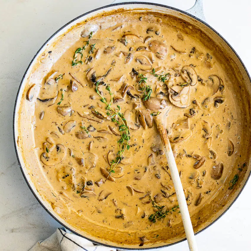 Mushroom stroganoff