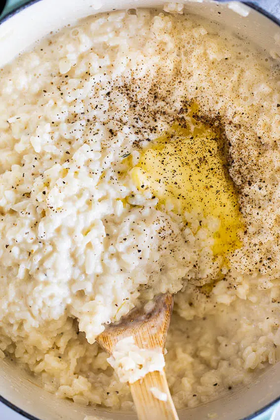 Creamy baked risotto