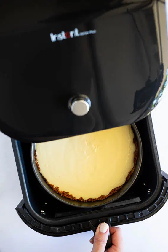 Air fryer cheesecake