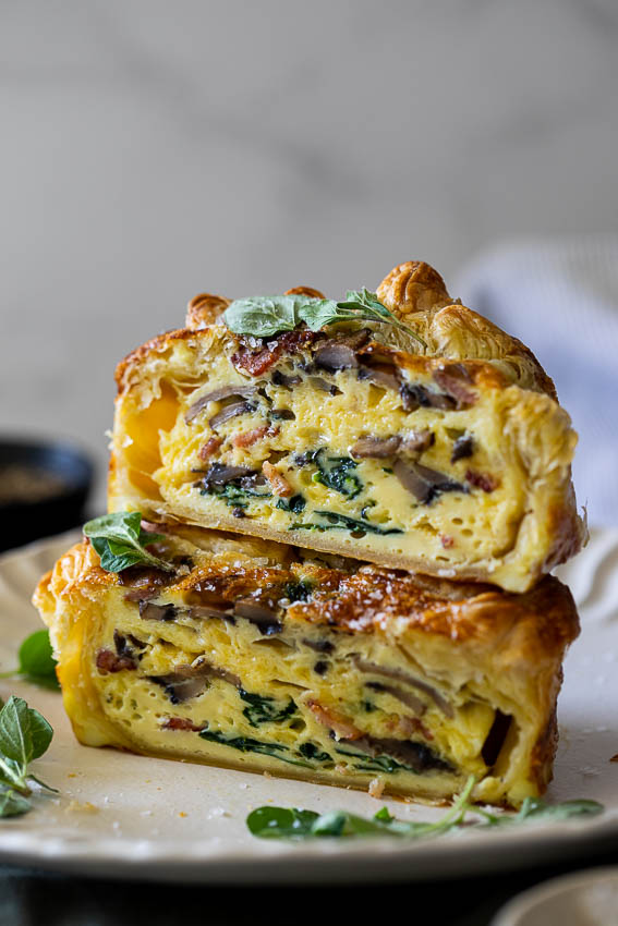 Easy Puff Pastry Breakfast Quiche