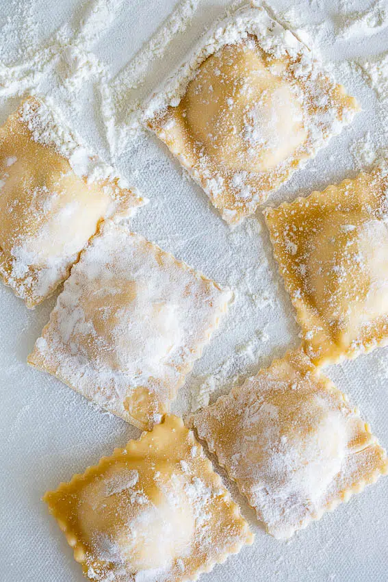 Homemade Lobster ravioli