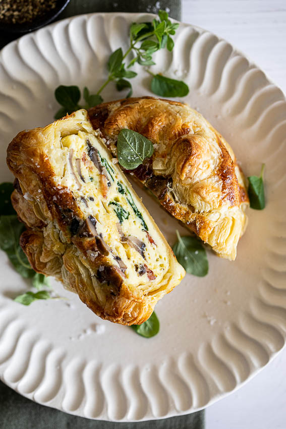 Easy Puff Pastry Breakfast Quiche