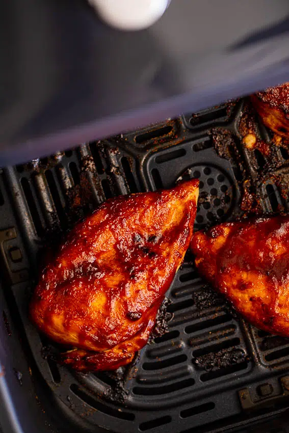 Air fryer BBQ chicken