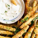 Air fryer zucchini fries