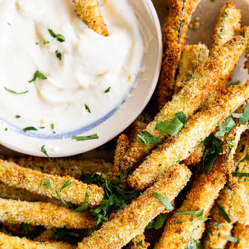 Air fryer zucchini fries