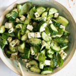 Easy cucumber feta salad